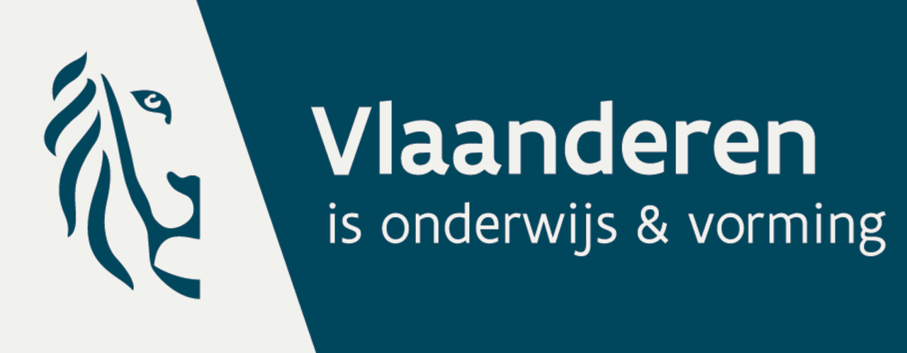 Vlaanderen is onderwijs & vorming logo
